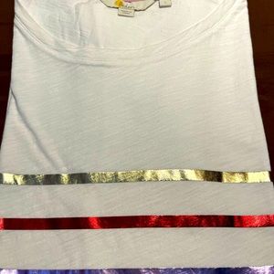 Boden Embellished White Tee Shirt
